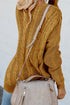 Love Letters Cable Knit Lace Up Sweater